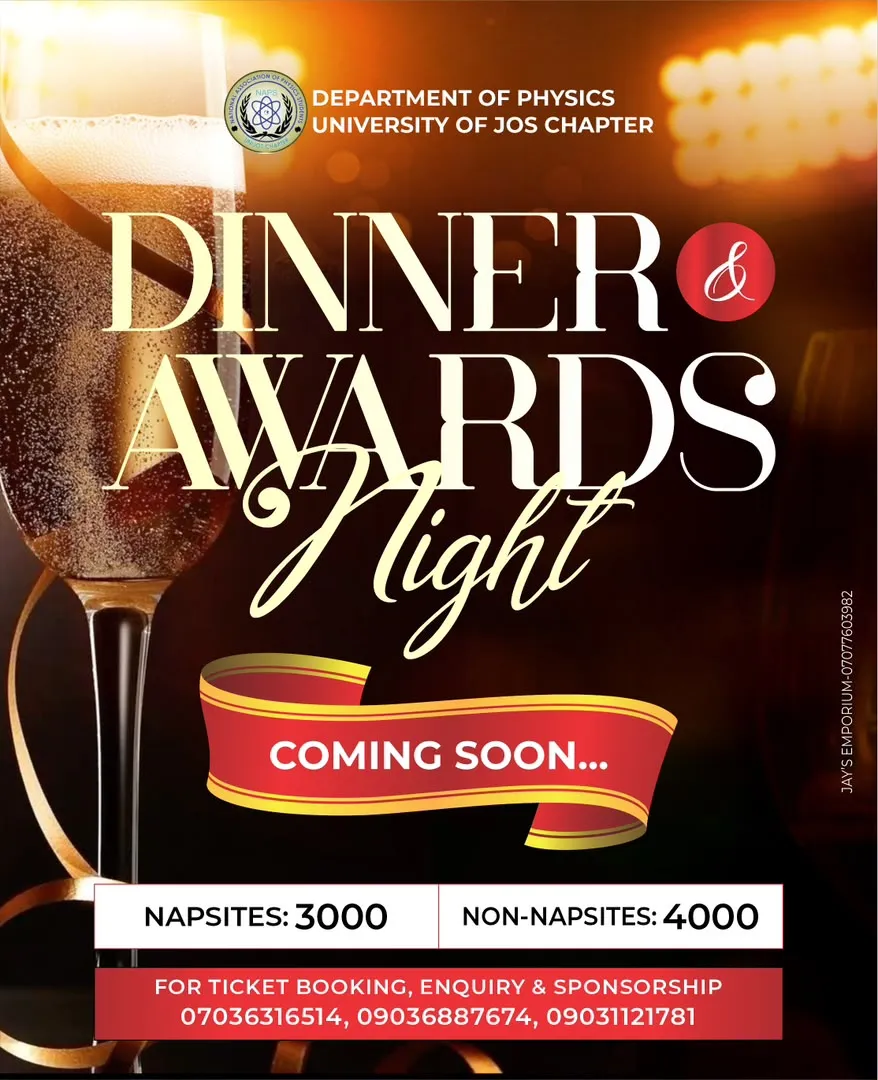 Graduation Dinner & Awards Night Flyer