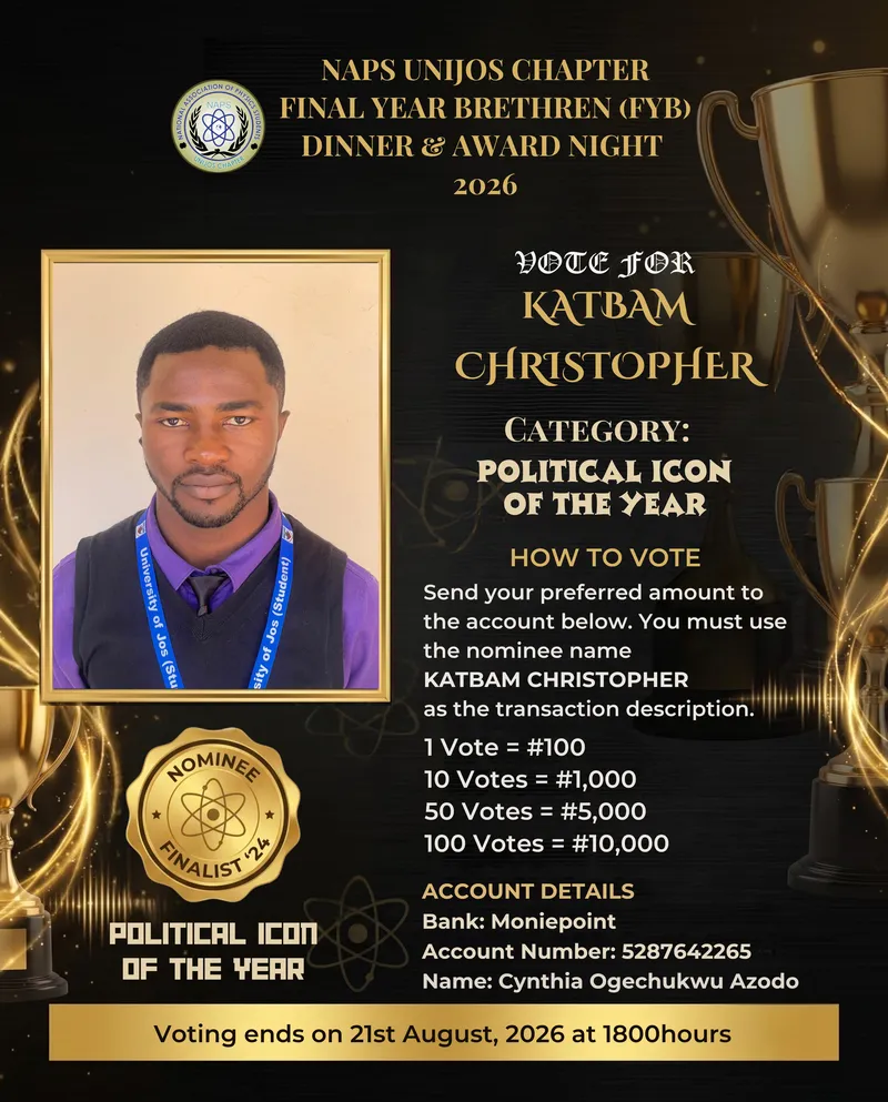 Campaign Flier for Katbam Christopher