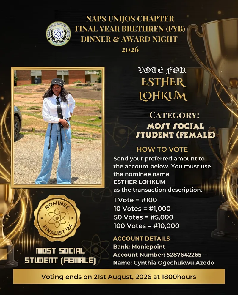 Campaign Flier for Esther Lohkum
