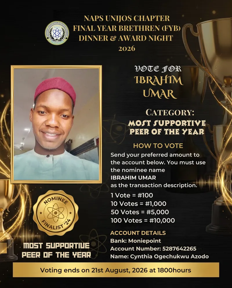 Campaign Flier for Ibrahim Umar